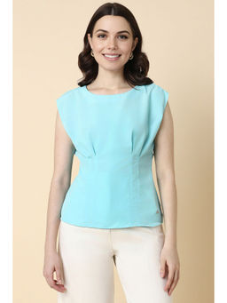 Allen Solly - Women Blue Solid Casual Top