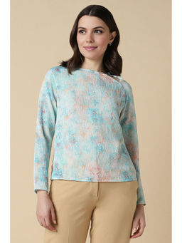 Allen Solly - Women Blue Floral Casual Top