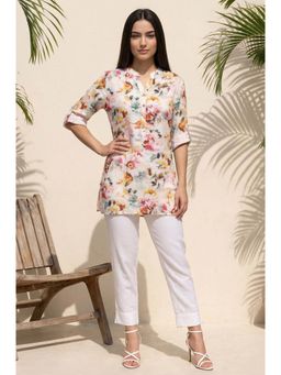 Aurelia - Multi-Color Floral Regular Kurti