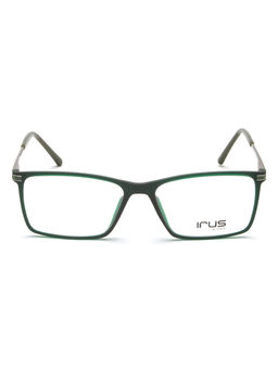 IRUS - Men Full Rim Rectangle Matt Green TR90 Eyeglass Frame (54)