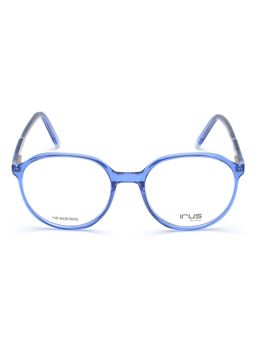 IRUS - Women Full Rim Oval Shiny Crystal Blue Acetate Eyeglass Frame (50)