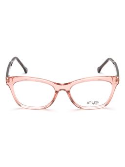 IRUS - Women Full Rim Square Shiny Crystal Pink Acetate Eyeglass Frame (52)