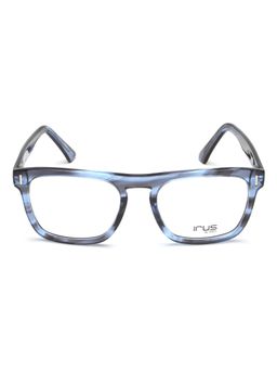 IRUS - Men Full Rim Square Shiny Crystal Multi-Color Acetate Eyeglass Frame (53)