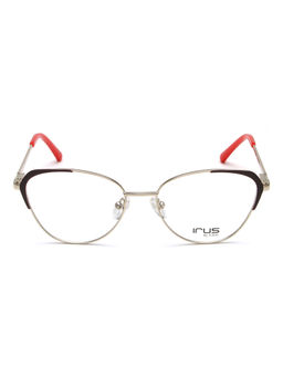 IRUS - Women Full Rim Cat Eye Matt Multi-Color Metal Eyeglass Frame (52)