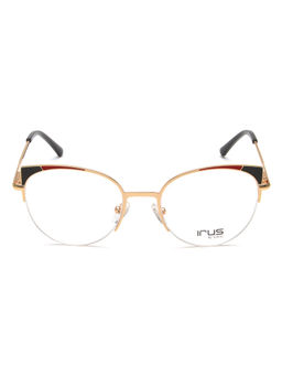 IRUS - Women Half Rim Cat Eye Matt Multi-Color Metal Eyeglass Frame (50)