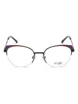 IRUS - Women Half Rim Cat Eye Matt Multi-Color Metal Eyeglass Frame (50)