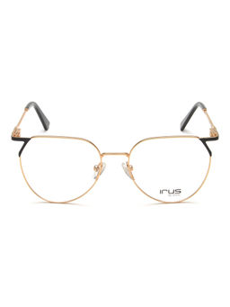 IRUS - Women Full Rim Oval Matt Black Metal Eyeglass Frame (52)