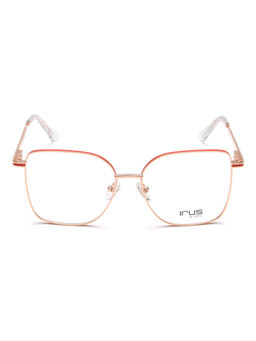 IRUS - Women Full Rim Butterfly Matt Red Metal Eyeglass Frame (53)