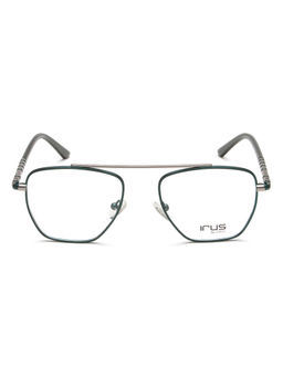IRUS - Unisex Full Rim Square Matt Green Metal Eyeglass Frame (51)