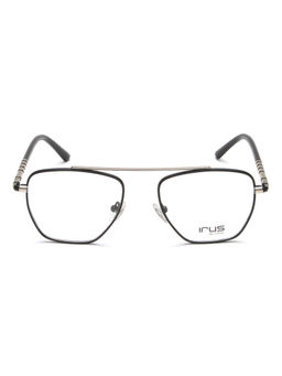 IRUS - Unisex Full Rim Square Matt Black Metal Eyeglass Frame (51)