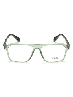IRUS - Men Full Rim Square Matt Green Polycarbonate Eyeglass Frame (53)