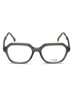 IRUS - Men Full Rim Square Shiny Green Acetate Eyeglass Frame (52)