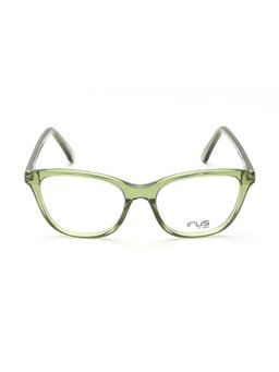 IRUS - Women Full Rim Cat Eye Shiny Crystal Green Acetate Eyeglass Frame (51)