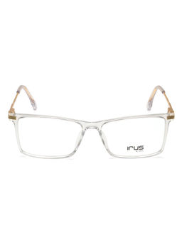 IRUS - Men Full Rim Square Shiny Crystal White TR90 Eyeglass Frame (53)