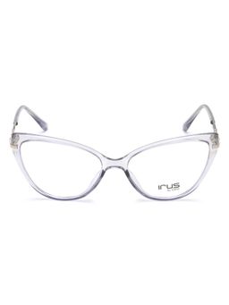 IRUS - Women Full Rim Square Shiny Grey TR90 Eyeglass Frame (53)