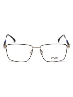 IRUS - Men Full Rim Square Matt Black Metal Eyeglass Frame (53)