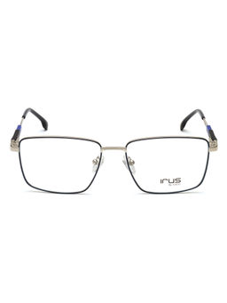 IRUS - Men Full Rim Square Matt Blue Metal Eyeglass Frame (53)