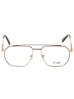 IRUS - Men Full Rim Square Shiny Multi-Color Metal Eyeglass Frame (56)