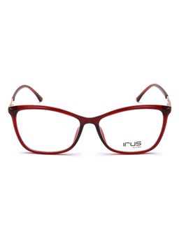 IRUS - Women Full Rim Cat Eye Shiny Red TR90 Eyeglass Frame (55)