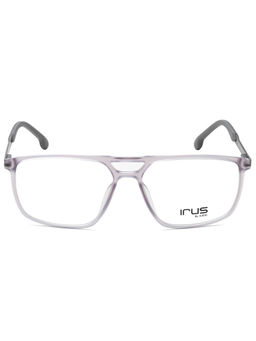 IRUS - Men Full Rim Square Matt Grey TR90 Eyeglass Frame (55)
