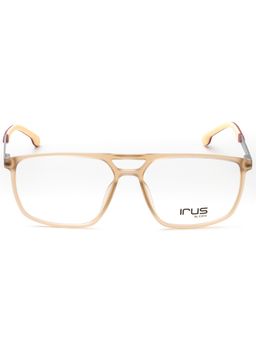 IRUS - Men Full Rim Square Matt Brown TR90 Eyeglass Frame (55)