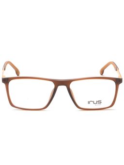 IRUS - Men Full Rim Square Matt Brown TR90 Eyeglass Frame (52)