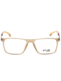 IRUS - Men Full Rim Square Matt Beige TR90 Eyeglass Frame (52)