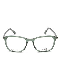 IRUS - Men Full Rim Square Shiny Crystal Green Acetate Eyeglass Frame (52)