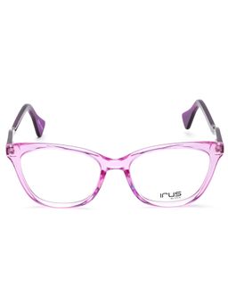 IRUS - Women Full Rim Cat Eye Shiny Crystal Purple Acetate Eyeglass Frame (52)
