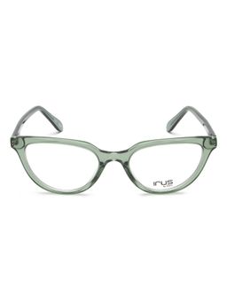 IRUS - Women Full Rim Cat Eye Shiny Crystal Green Acetate Eyeglass Frame (52)