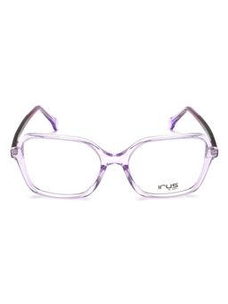 IRUS - Women Full Rim Square Shiny Crystal Purple Acetate Eyeglass Frame (53)