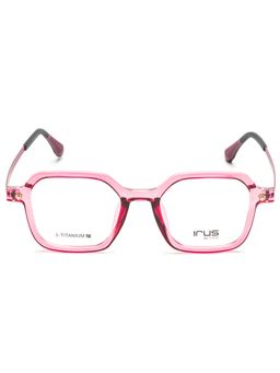 IRUS - Women Full Rim Square Shiny Crystal Purple Polycarbonate Eyeglass Frame (49)