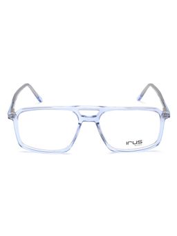 IRUS - Men Full Rim Pilot Shiny Crystal Blue Acetate Eyeglass Frame (54)