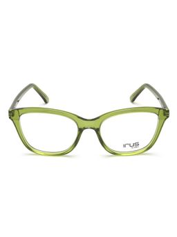 IRUS - Women Full Rim Cat Eye Shiny Crystal Green Acetate Eyeglass Frame (51)