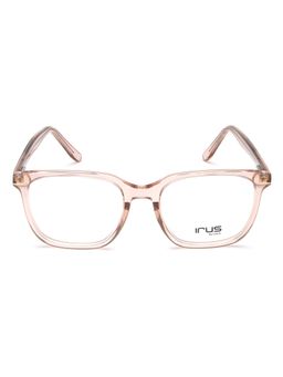 IRUS - Men Full Rim Square Shiny Brown Acetate Eyeglass Frame (51)