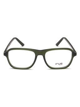 IRUS - Men Full Rim Square Shiny Green Acetate Eyeglass Frame (54)