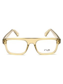 IRUS - Men Full Rim Rectangle Shiny Green Acetate Eyeglass Frame (53)