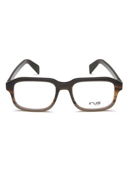 IRUS - Men Full Rim Square Shiny Multi-Color Acetate Eyeglass Frame (53)