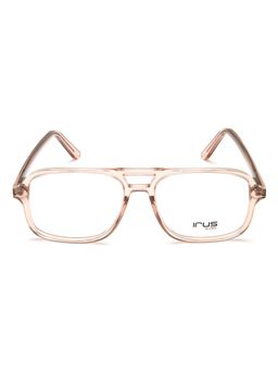 IRUS - Men Full Rim Square Shiny Pink Acetate Eyeglass Frame (54)