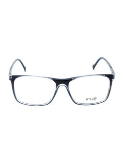 IRUS - Men Full Rim Rectangle Shiny Crystal Blue TR90 Eyeglass Frame (54)