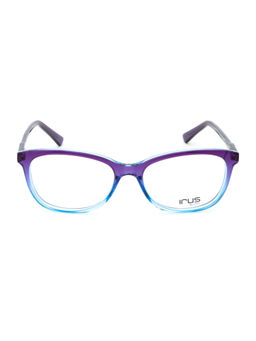 IRUS - Women Full Rim Oval Shiny Crystal Multi-Color Acetate Eyeglass Frame (54)