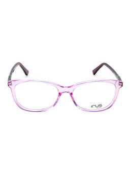 IRUS - Women Full Rim Oval Shiny Crystal Purple Acetate Eyeglass Frame (54)