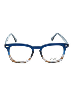 IRUS - Men Full Rim Oval Shiny Multi-Color Acetate Eyeglass Frame (50)