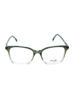 IRUS - Women Full Rim Square Shiny Crystal Green Acetate Eyeglass Frame (52)