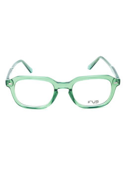 IRUS - Men Full Rim Oval Shiny Green Acetate Eyeglass Frame (50)