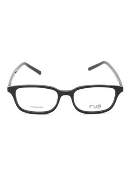 IRUS - Women Full Rim Rectangle Shiny Black Acetate Eyeglass Frame (49)