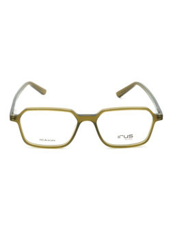 IRUS - Women Full Rim Square Shiny Green Acetate Eyeglass Frame (52)