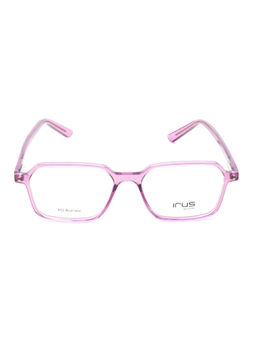 IRUS - Women Full Rim Square Shiny Purple Acetate Eyeglass Frame (52)