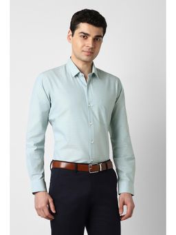 Peter England - Men Light Green Nuvo Fit Full Sleeves Formal Shirt