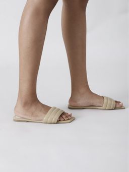 Twenty Dresses by Nykaa Fashion - Beige Step On Style Flats